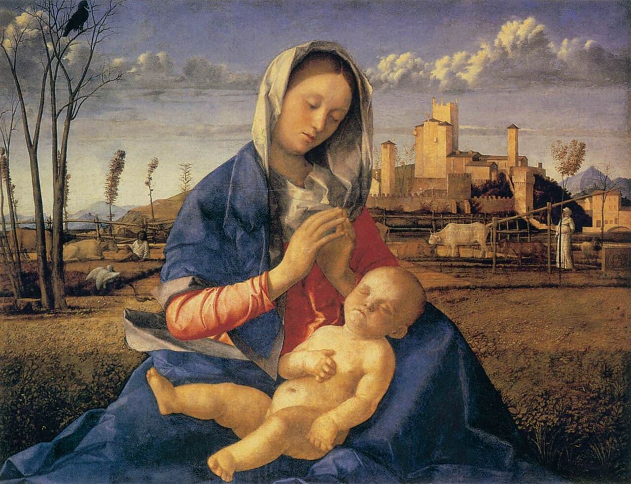 Madona na livadi — Giovanni Bellini