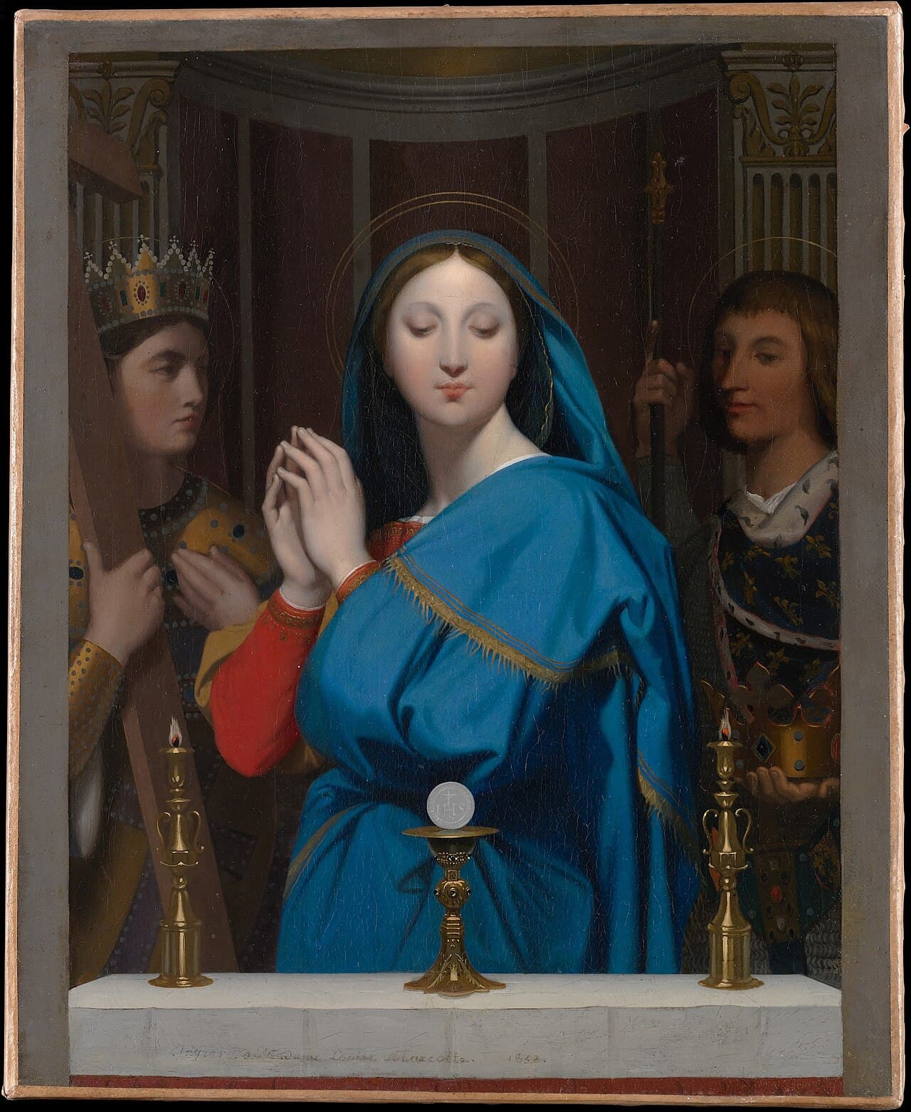 Djevica klanja se Hostiji — Jean-Auguste-Dominique Ingres